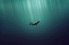 Taucher im Meer